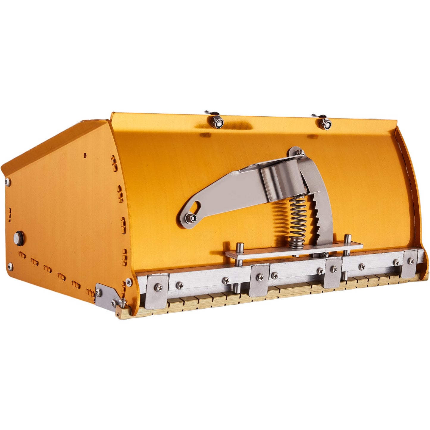 Drywall Flat Box, 10-tums bred snabbrengöring, aluminiumfinishing Mud Box för gipsskivor, Wallboard, Sheetrock, Bonus Mudguard, Extra 2 rostfria blad (10/12-tum)