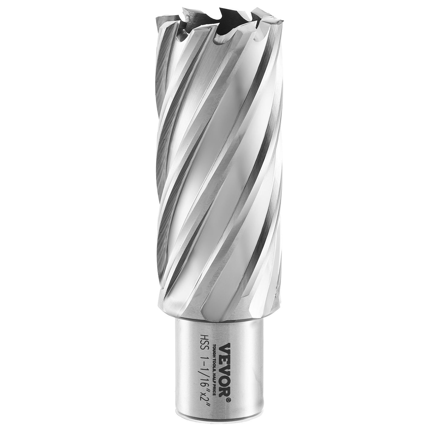 Ringformigt skärset, 13 st Weldon Shank Mag-borr, 2" skärdjup, 7/16" till 1-1/16" skärdiameter, M2AL HSS, med 2 pilotstift, sexkantsnyckel och bärbart fodral, för användning med magnetiska Dr.