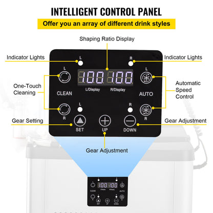 Commercial Slushy Machine, 6 L x 2 Tanks 50 Cups Margarita Machine, 700W 110V Stainless Steel Smoothie Frozen Drink Maker, Perfect for Supermarkets Cafes Restaurants Bars and Home Use, Silver