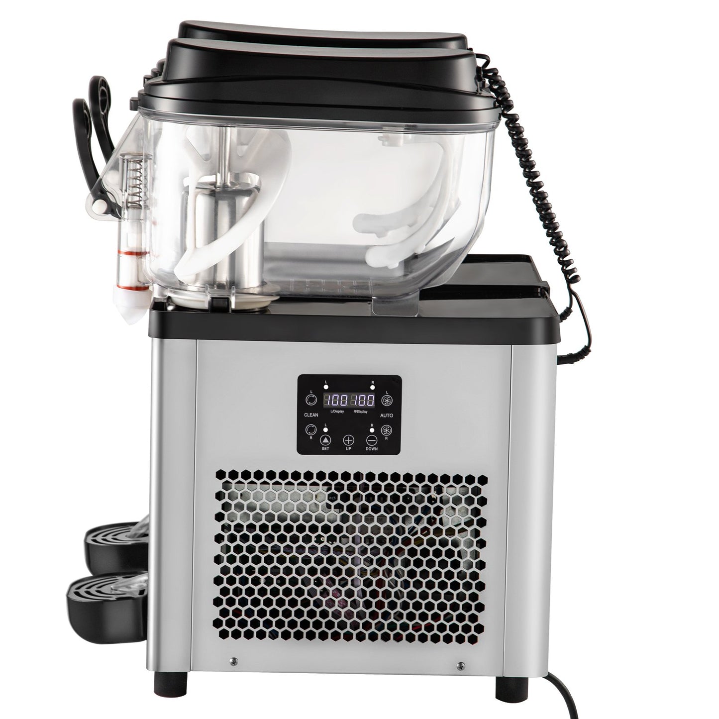 Commercial Slushy Machine, 6 L x 2 Tanks 50 Cups Margarita Machine, 700W 110V Stainless Steel Smoothie Frozen Drink Maker, Perfect for Supermarkets Cafes Restaurants Bars and Home Use, Silver