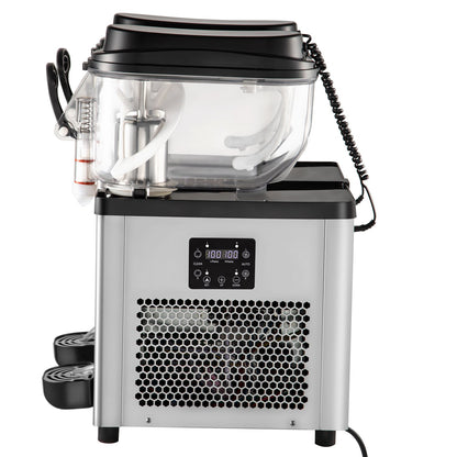 Commercial Slushy Machine, 6 L x 2 Tanks 50 Cups Margarita Machine, 700W 110V Stainless Steel Smoothie Frozen Drink Maker, Perfect for Supermarkets Cafes Restaurants Bars and Home Use, Silver