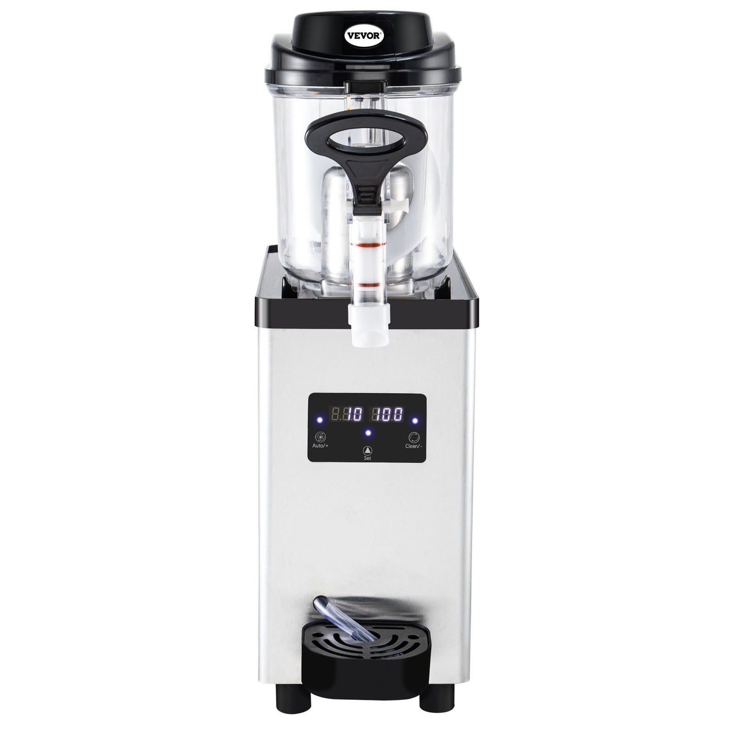 Commercial Slushy Machine, 6L/1,6 Gallons 25 koppar Single-Bowl, 705W 220V, rostfritt stål Margarita Smoothie Frozen Drink Maker, Slushie Machine för stormarknader Kaféer Restauranger Barer Hemanvändning