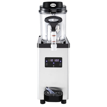 Commercial Slushy Machine, 6L/1,6 Gallons 25 koppar Single-Bowl, 705W 220V, rostfritt stål Margarita Smoothie Frozen Drink Maker, Slushie Machine för stormarknader Kaféer Restauranger Barer Hemanvändning