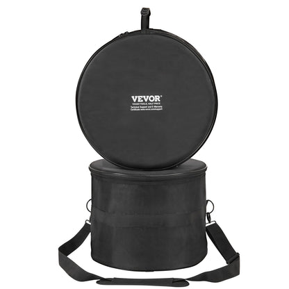 5-piece drum bag, 1680D Oxford fabric, padded drum bags and case with 4.92ft detachable shoulder strap Carrying handle Foldable design, for 22'' Kick 12'' Tom 13'' Tom 16'' Tom 14'' Snare