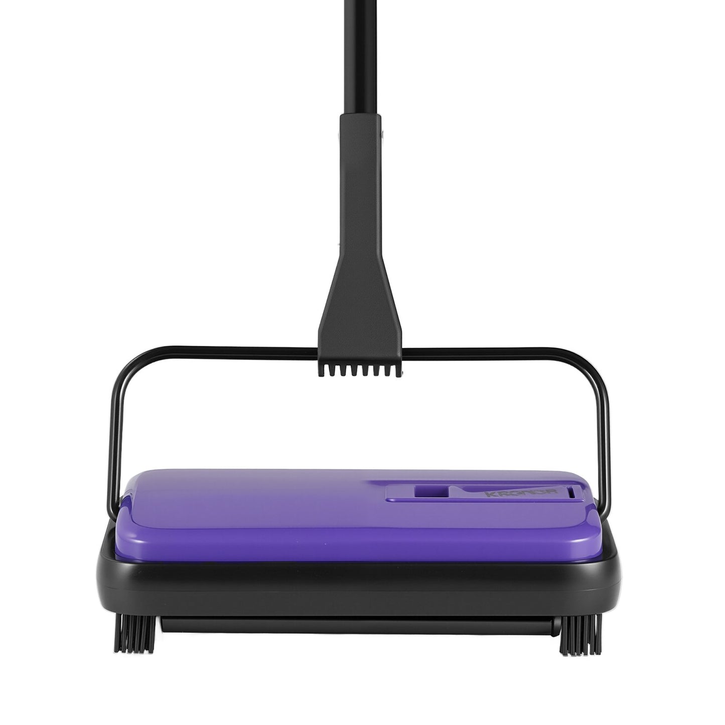 Carpet Sweeper Manual, Floor Sweeper with 300 ml Dustbin Capacity Easy to Empty, 6.7 inch Cleaning Width for Home Office Carpets Pet Hair Dust, Purple