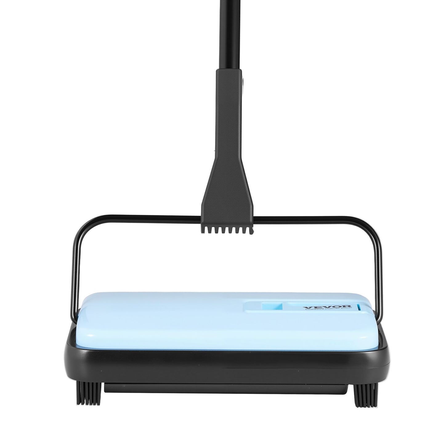 Carpet Sweeper Manual, Floor Sweeper with 300 ml Dustbin Capacity Easy to Empty, 6.7 inch Cleaning Width for Home Office Carpets Pet Hair Dust, Blue