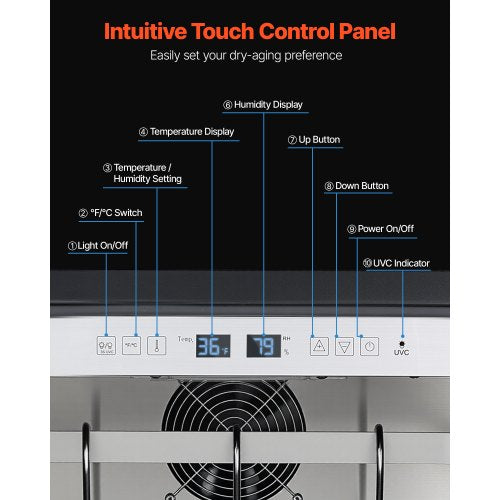 45 kg dry storage refrigerator for steaks dry storage refrigerator for meat for home | EU