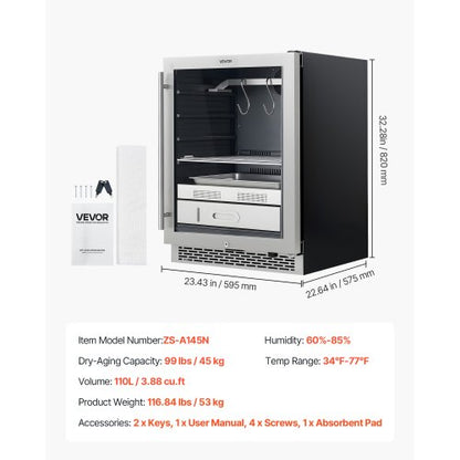 45 kg dry storage refrigerator for steaks dry storage refrigerator for meat for home | EU