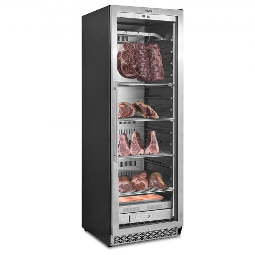 298 LBS Dry Aging Fridge for Steaks, Dry Ager Refrigerator for Meat with Precise Temperature & Humidity Control, Freestanding & Built-in Beef Aging Machine for Home Kitchen Restaurant Hotel