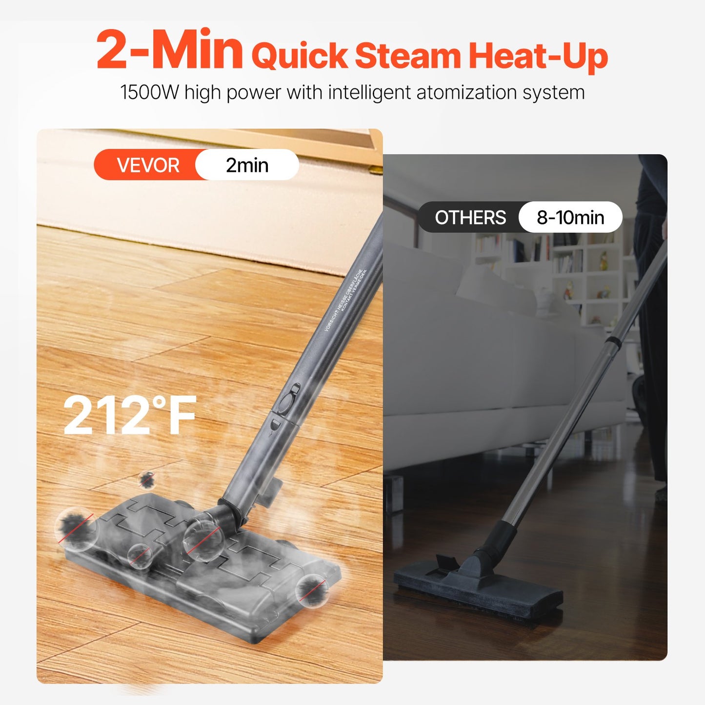 Dampfreiniger Mehrzweckdampfer mit 23 Haushaltsreinigungszubehör