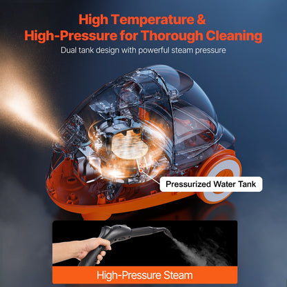 Dampfreiniger Mehrzweckdampfer mit 23 Haushaltsreinigungszubehör