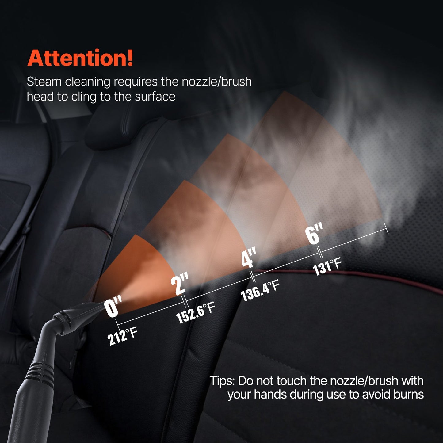 Dampfreiniger Mehrzweckdampfer mit 23 Haushaltsreinigungszubehör