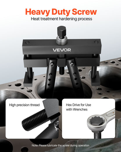 Universal Cylinder Liner Puller Assembly, Used for Mack Cummins Cat on Wet Liner from 3-7/8 in to 6-1/4 in Bore, Diesel Engine Cylinder Liner Removal Tool, Replace PT-6400-C, M50010-B, 3376015