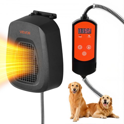 Dog House Heater, 800W Pet Heater House with Overheat Protection, Adjustable Temperature & 24H Timer, Portable Electric Warmer with Anti-Bite Metal Material, Lightweight Chicken Coops Heated