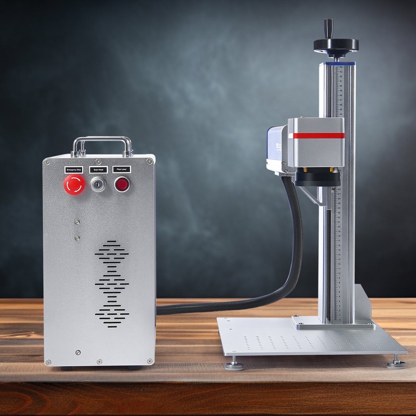 Fiber Laser Marking Machine, 30W Compatible with LightBurn, Fiber Laser Engraving Marking Machine with 5.9" x 5.9" Working Area, Solid State Fiber Laser Engraver for Aluminum Steel Jewelry Gold