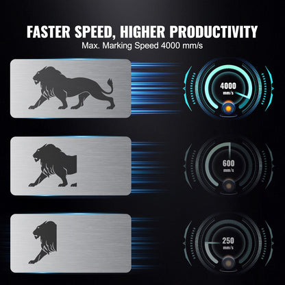 Fiber Laser Marking Machine 30W LightBurn compatible fiber laser engraver
