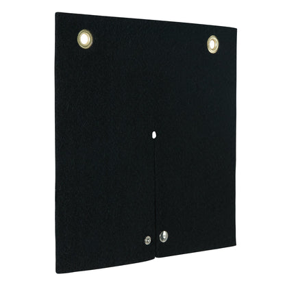 Schweißdecke, 30,5 x 30,5 cm, Kohlefaser-Hitzeschild-Schweißmatte, bis zu 1800 °F hitzebeständig, flammhemmendes Pad, Sanitärloch, Propanbrenner, Lötpad mit Metallösen für Kupferrohre