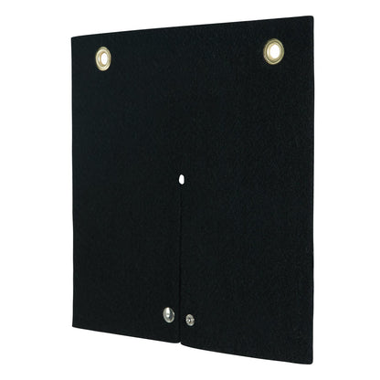 Schweißdecke, 30,5 x 30,5 cm, Kohlefaser-Hitzeschild-Schweißmatte, bis zu 1800 °F hitzebeständig, flammhemmendes Pad, Sanitärloch, Propanbrenner, Lötpad mit Metallösen für Kupferrohre