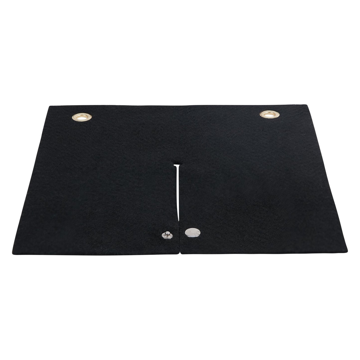 Schweißdecke, 30,5 x 30,5 cm, Kohlefaser-Hitzeschild-Schweißmatte, bis zu 1800 °F hitzebeständig, flammhemmendes Pad, Sanitärloch, Propanbrenner, Lötpad mit Metallösen für Kupferrohre