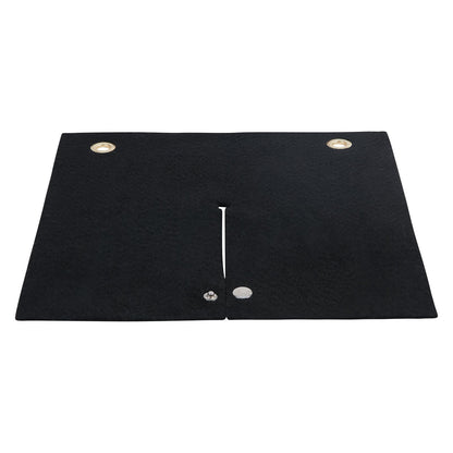 Schweißdecke, 30,5 x 30,5 cm, Kohlefaser-Hitzeschild-Schweißmatte, bis zu 1800 °F hitzebeständig, flammhemmendes Pad, Sanitärloch, Propanbrenner, Lötpad mit Metallösen für Kupferrohre