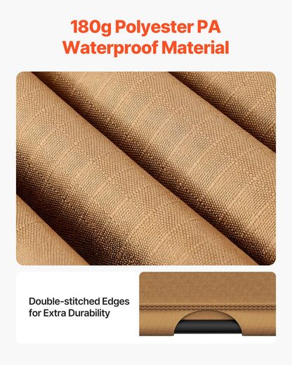 10x12 ft einziehbare Pergola für den Außenbereich mit gewölbter Metallpergola