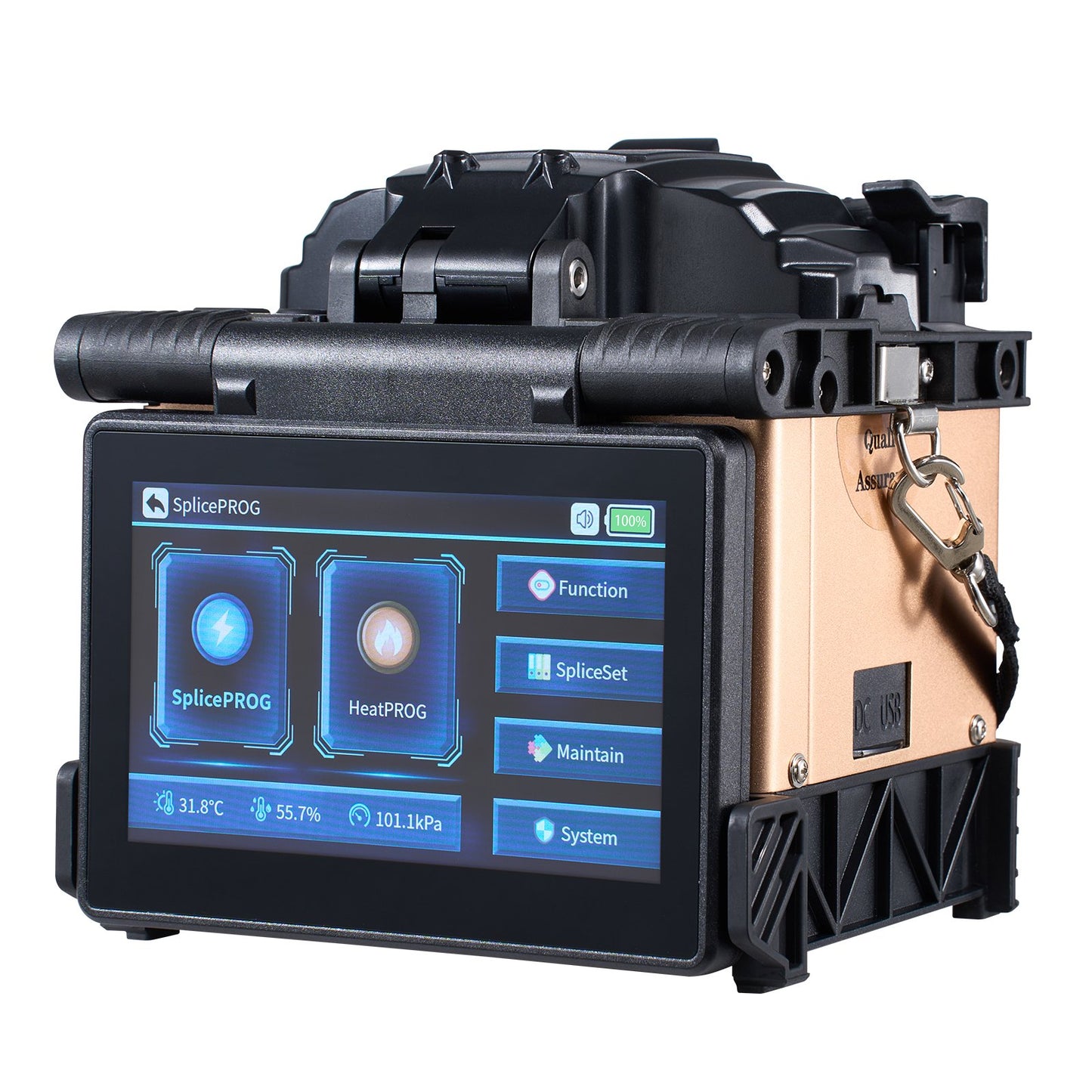 Fiber Fusion Splicer 4 Motors Clad Alignment with 6s Splicing 13s Heating