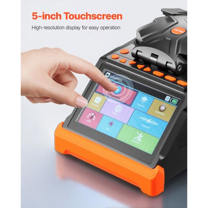 Fiber Fusion Splicer 6 Motors Core and Cladding Adjustment 5" Touch Screen