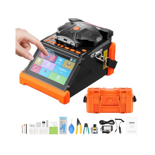 Fiber Fusion Splicer 6 Motors Core and Cladding Adjustment 5" Touch Screen