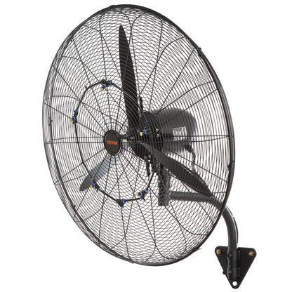 Oscillating Wall Mist Fan Metal 74.9 cm 3 Speeds