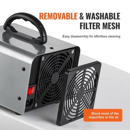 Ozongenerator 36000 mg/h Ozonmaschine Geruchsentferner mit 0-120-Minuten-Timer