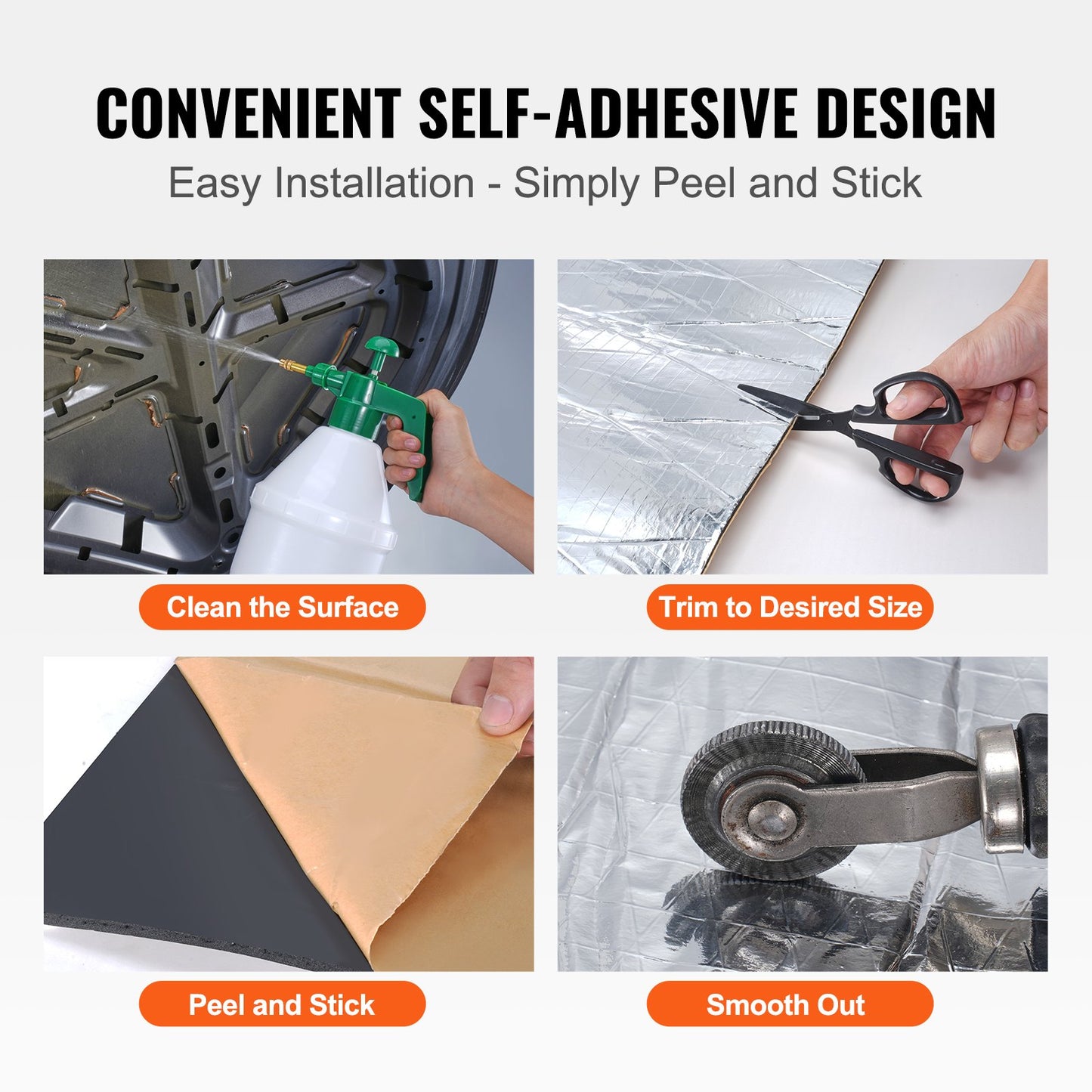 Billjuddämpande matta, 200 mil 3,3 kvm billjuddämpare, högdensitetsskum ljuddämpare Material & värmebarriär, dubbellager vattentät struktur akustisk isoleringsmatta