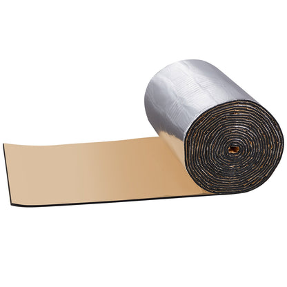 Billjuddämpande matta, 200 mil 3,3 kvm billjuddämpare, högdensitetsskum ljuddämpare Material & värmebarriär, dubbellager vattentät struktur akustisk isoleringsmatta