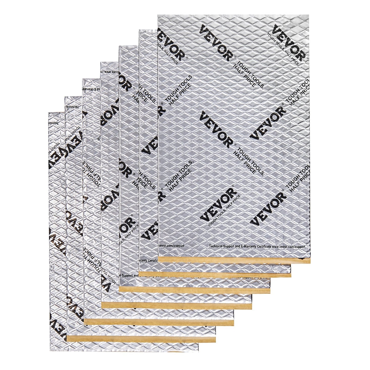 Billjuddämpande matta, 80 mil 3,3 kvm billjuddämpande material, butyl billjuddämpare, ljudisolering och vibrationsdämpande material för bil