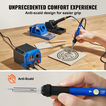 Holzbrennset, 250–700 °C, Doppel-Brandmalerei-Stift, 23 Drahtspitzen, 5 feste Punkte