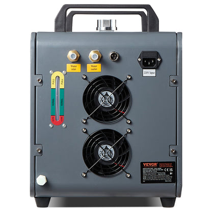 Industrial Water Chiller Laser Chiller Kylsystem med inbyggd kompressor 12L vattentankkapacitet, 7,2L/min Max.flödeshastighet, 200W Kylkapacitet för CO2-lasergraveringsmaskinkylmaskin