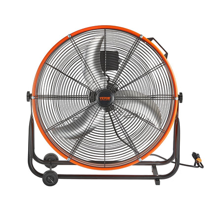 Drum Fan 24 Inch High Speed Industrial Use 3 Speed Timer for Warehouse