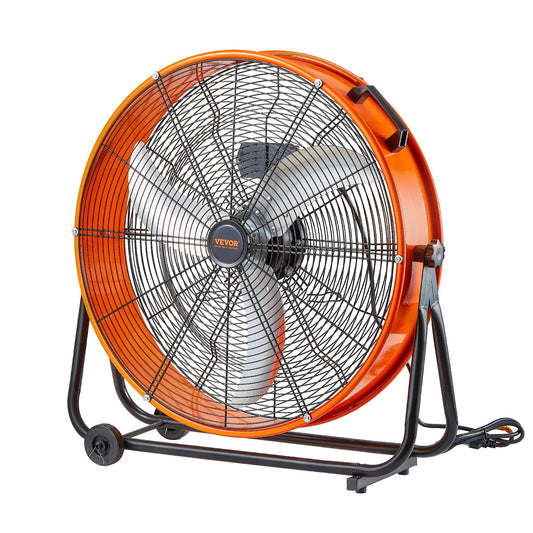 Drum Fan 24 Inch High Speed Industrial Use 3 Speed 8600CFM for Warehouse