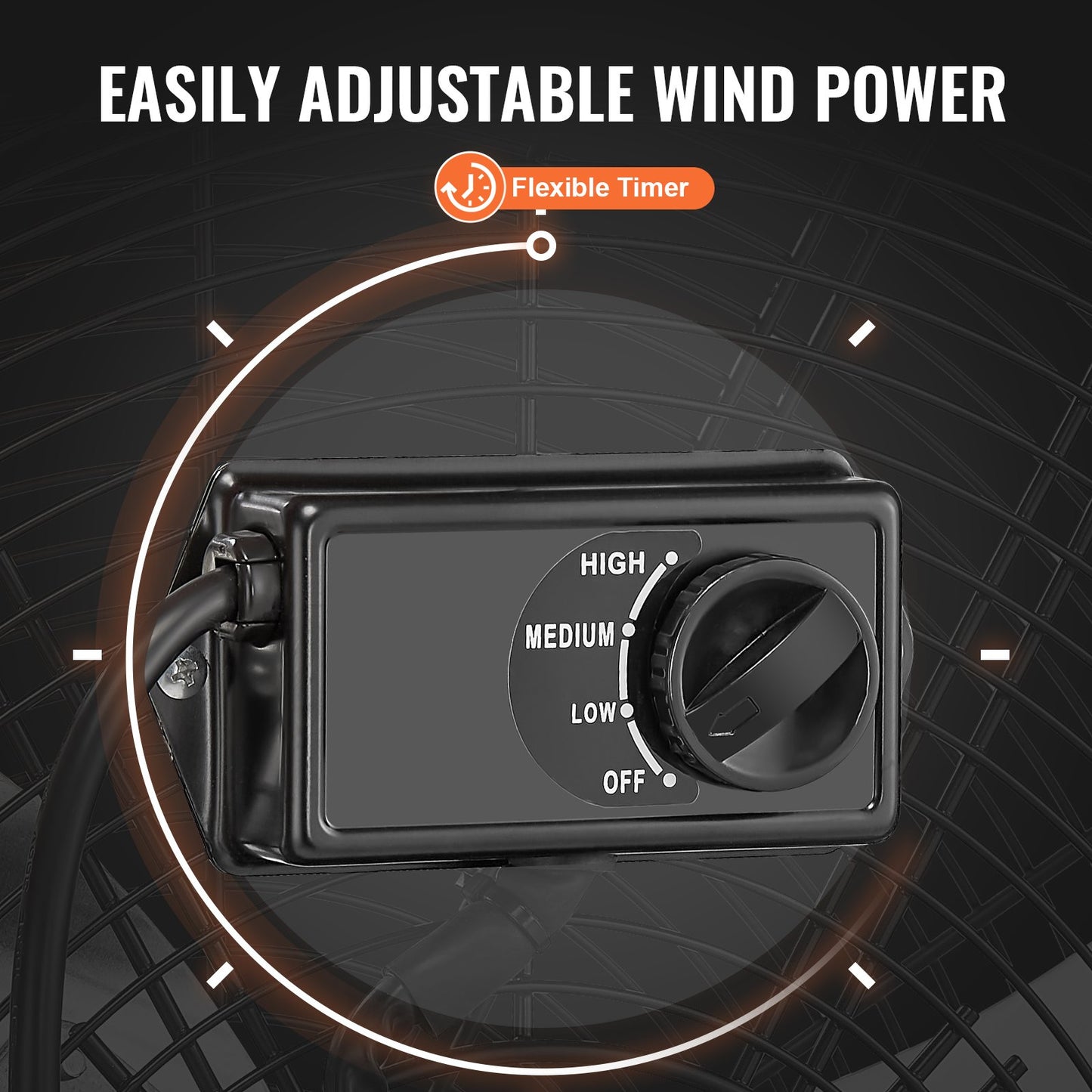 Drum Fan, 30 Inch High Velocity Industrial Shop Fan, Heavy Duty Commercial Use 3-Speed 13000CFM, 360°Adjustable Tilting Industrial Floor Fan for Warehouse,Workshop,Factory, Basement