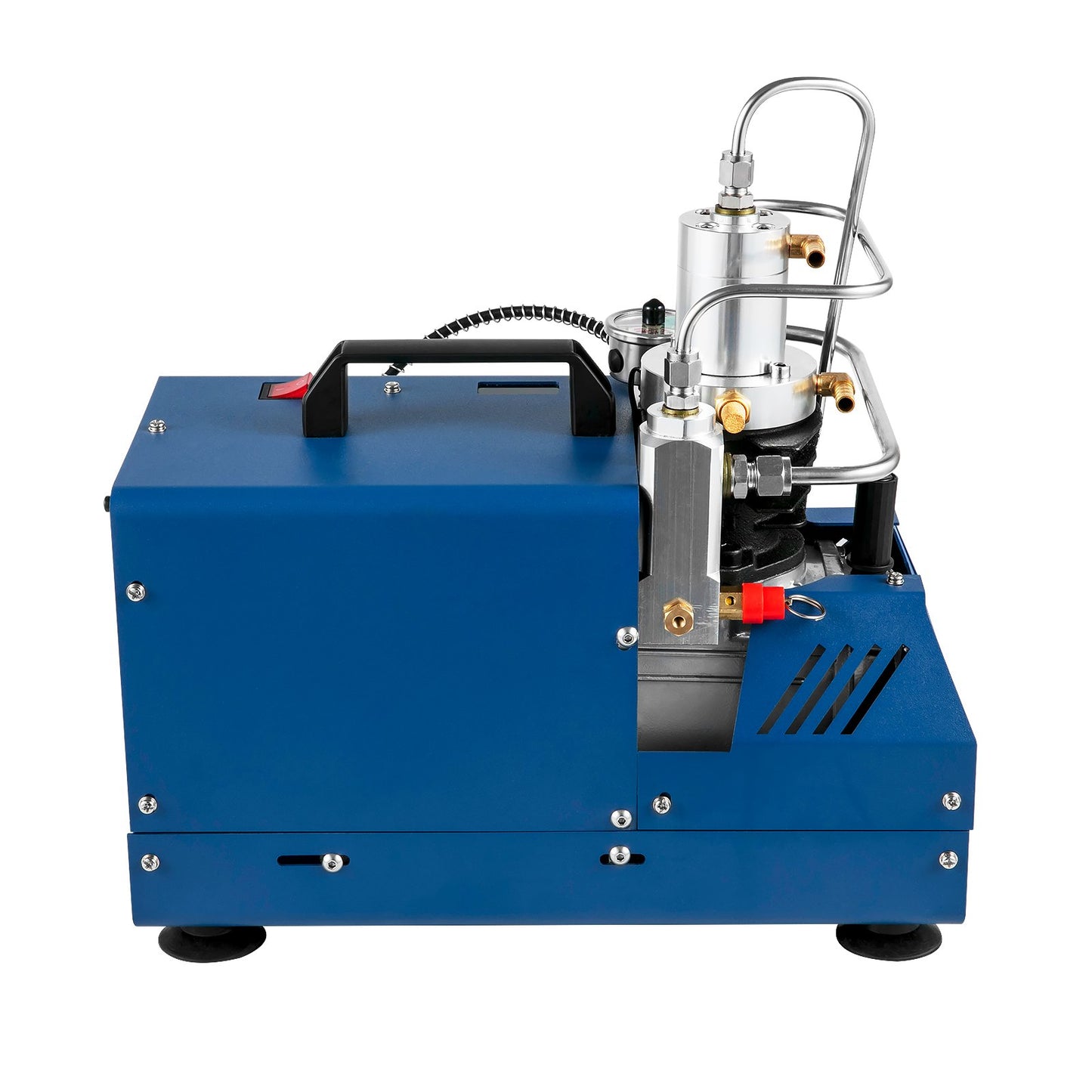 Högtryckskompressor, 4500PSI/30MPA/300BAR högtrycksluftkompressor, 1800W 220V automatiskt stopp luftgevärskompressor Lämplig för Paintball-luftgevär, PCP-gevär, luftpistol, dykflaska