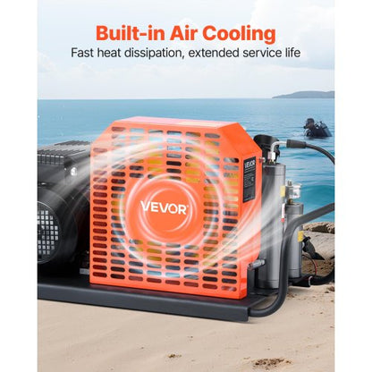 PCP luftkompressor 4500PSI/30Mpa fyrcylindrig dykflaskluftkompressor |  EU