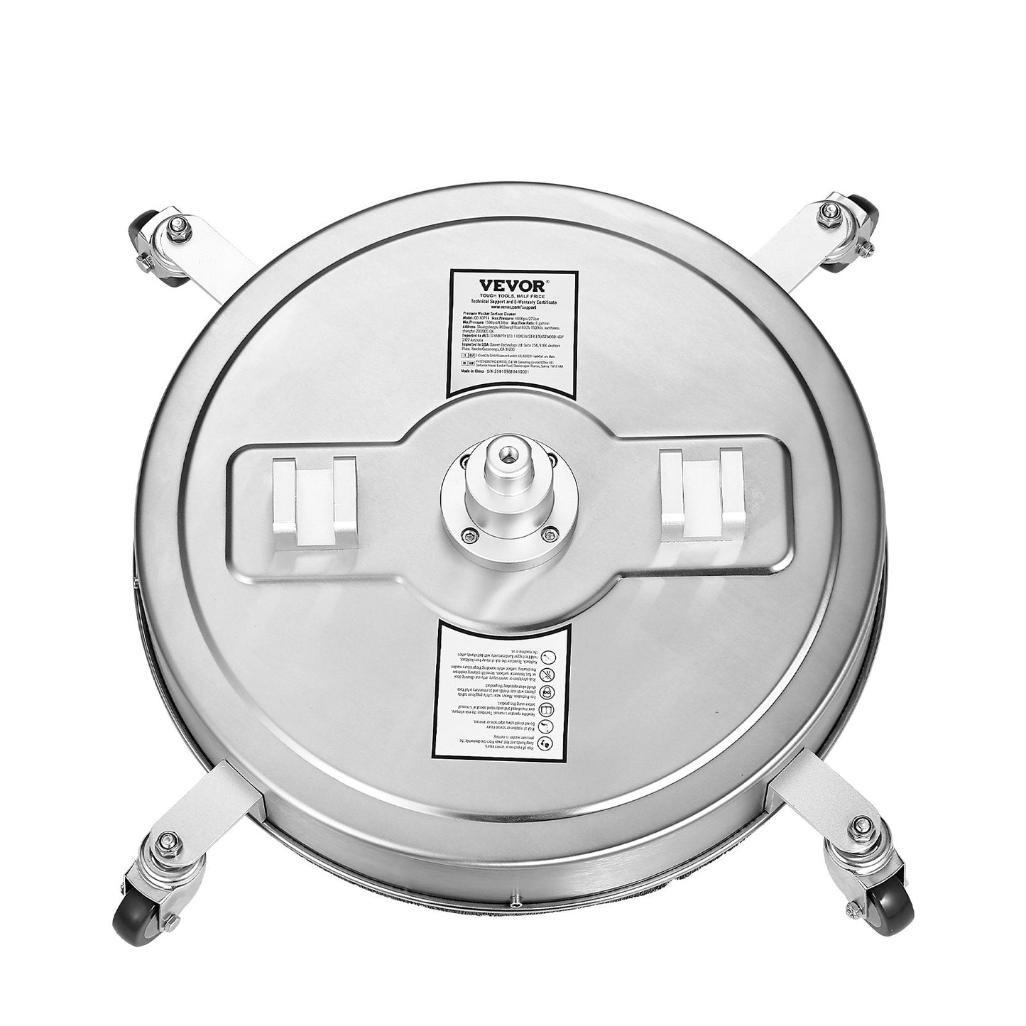 22" högtryckstvätt Ytrengöring 4 hjul Dubbla handtag 4000 Max PSI