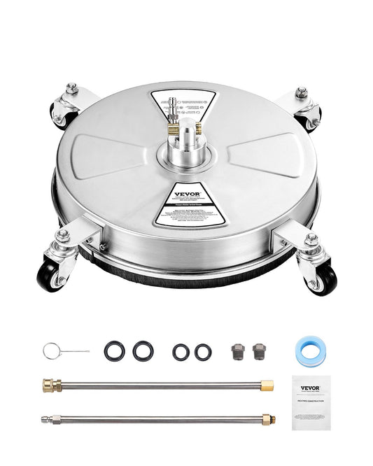 16,5" högtryckstvätt Ytrengöring 4 hjul rostfritt stål 4000 Max PSI