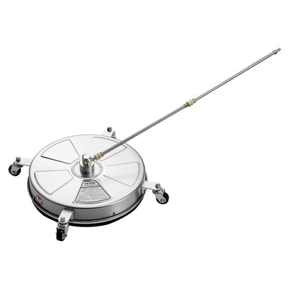 18" Hochdruckreiniger, Oberflächenreinigung, 4 Räder, 4000 Max PSI, 2 verlängerte Stäbe