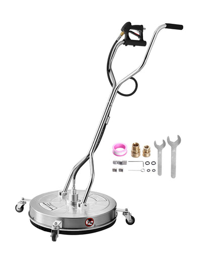 24" högtryckstvätt Ytrengöring 4 hjul Dubbla handtag 4000 Max PSI