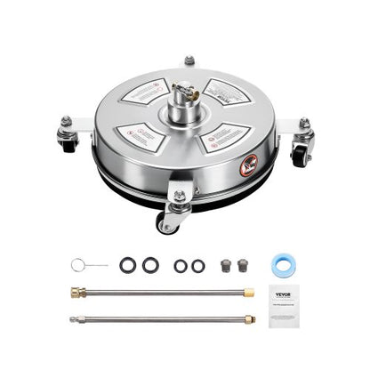 14" högtryckstvätt Ytrengöring 4 hjul 4000 Max PSI 2 förlängda stavar