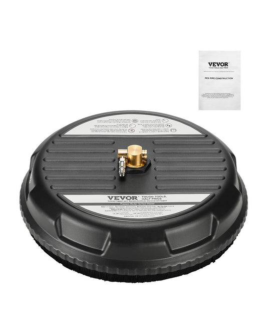 15" högtryckstvätt Ytrengöring 4 hjul 3000 Max PSI Plast Svart