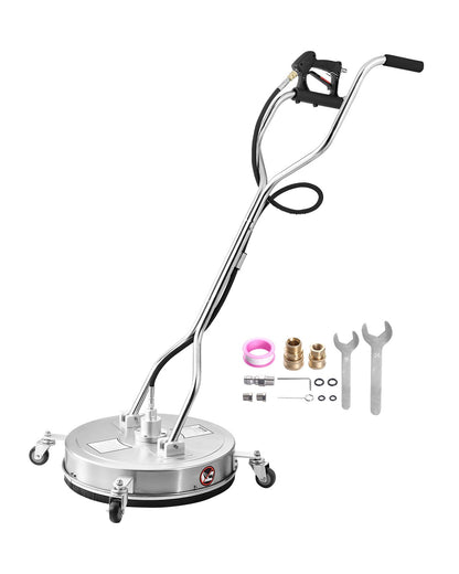 20" högtryckstvätt Ytrengöring 4 hjul Dubbla handtag 4000 Max PSI