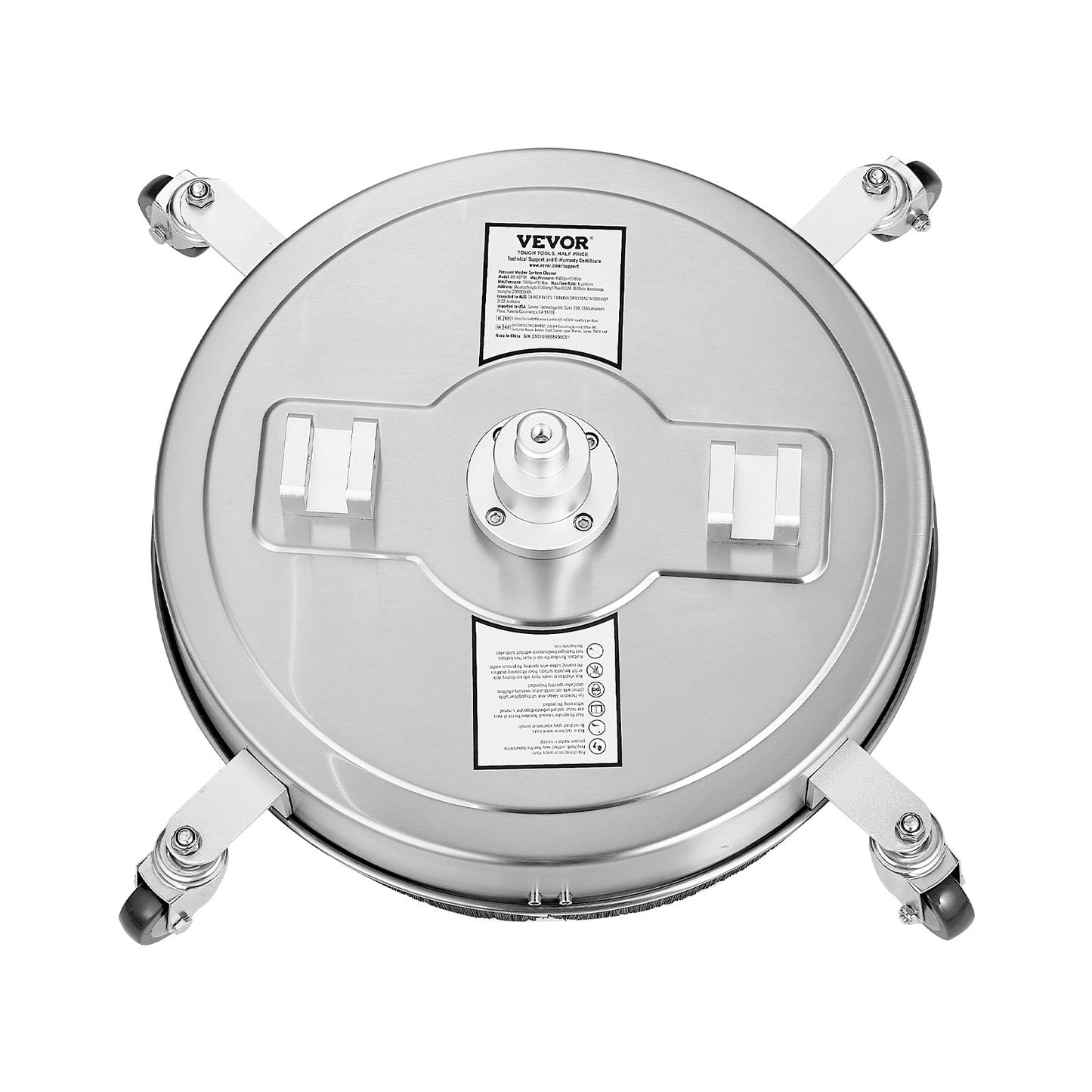 20" högtryckstvätt Ytrengöring 4 hjul Dubbla handtag 4000 Max PSI