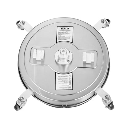 20" högtryckstvätt Ytrengöring 4 hjul Dubbla handtag 4000 Max PSI