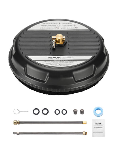 15" högtryckstvätt Ytrengöring 3000 Max PSI plast 2 förlängda stavar